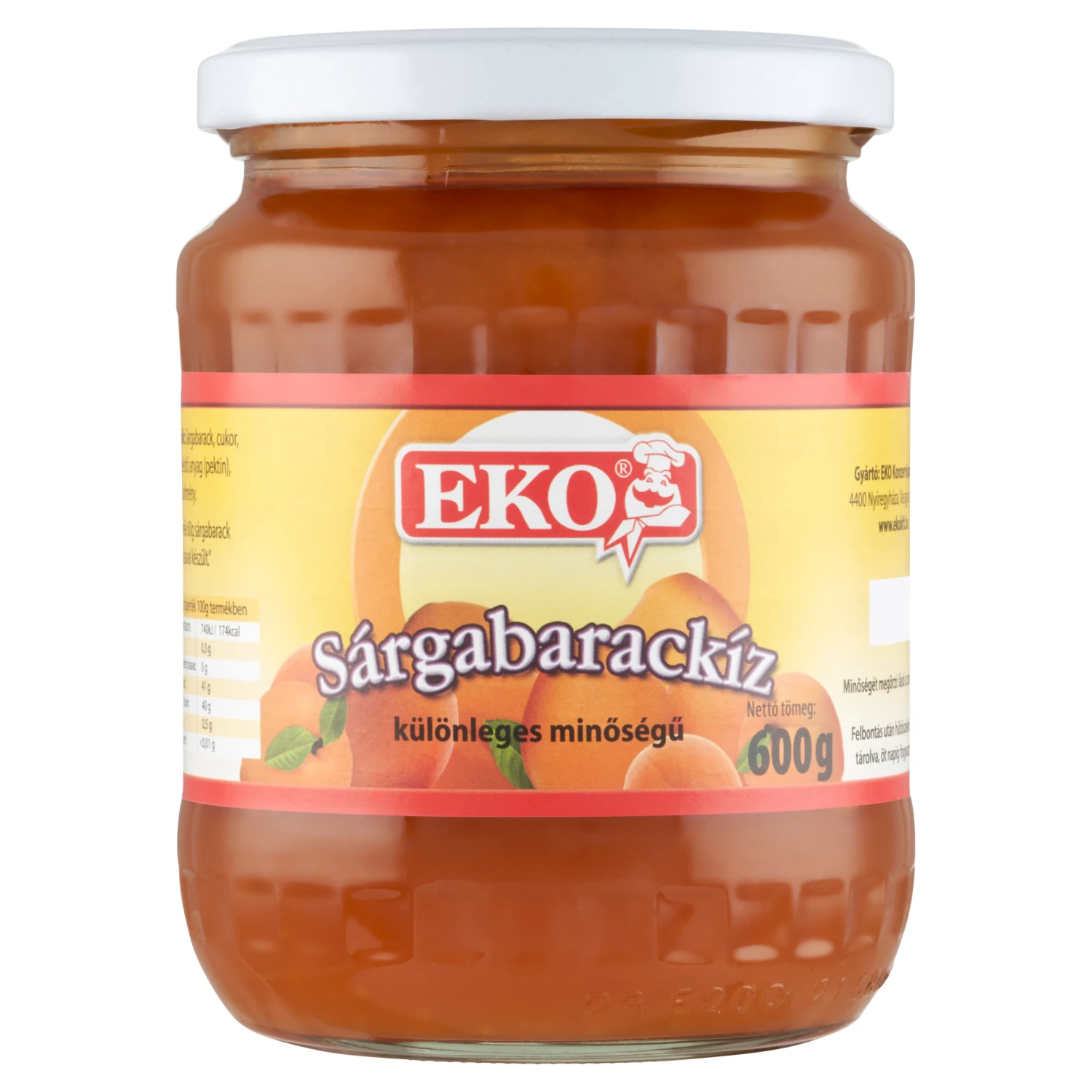 580 ml Sárgabarack különleges minőségű