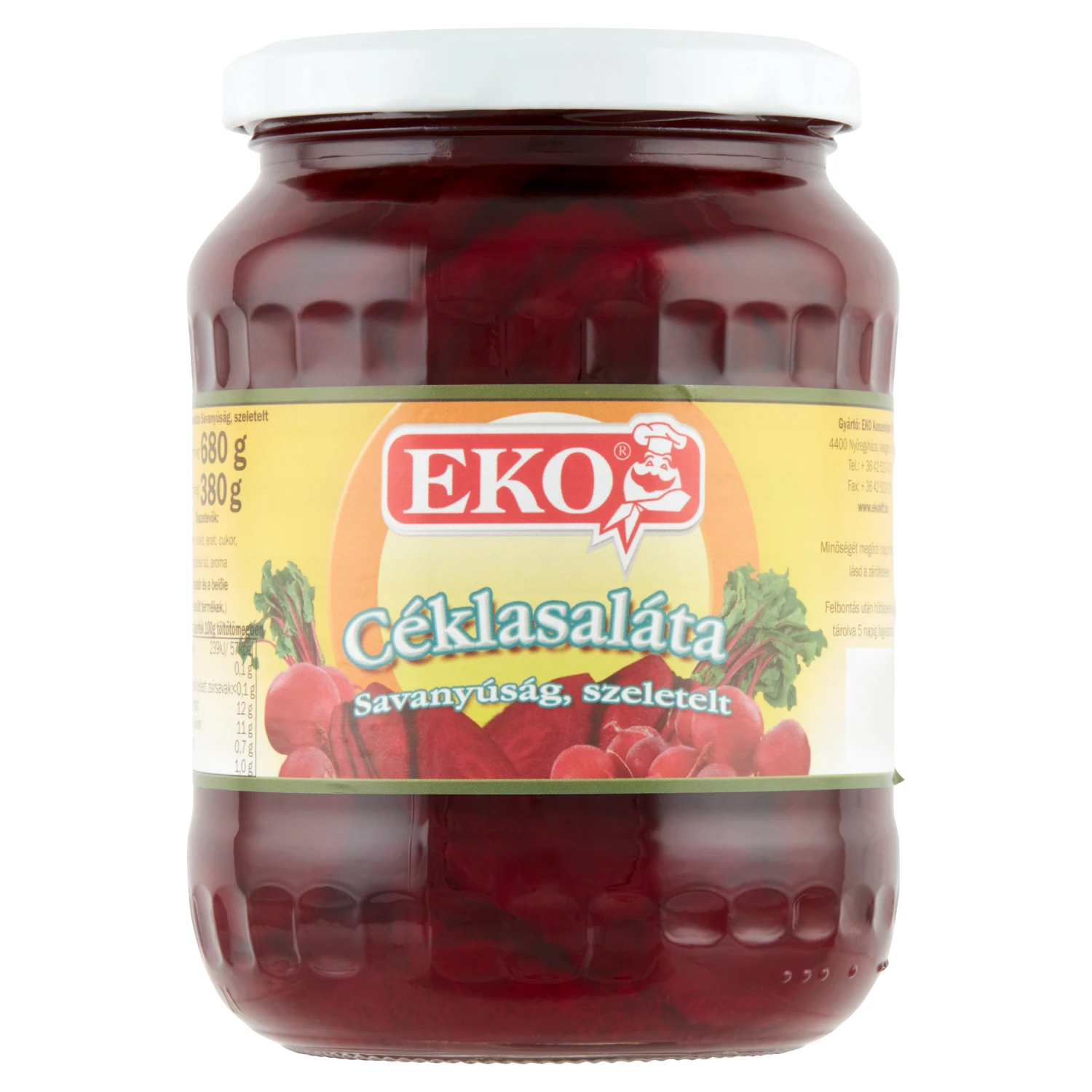 Céklasaláta savanyúság, szeletelt